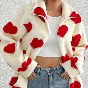 Heart Plush Light Full Zip Jacket